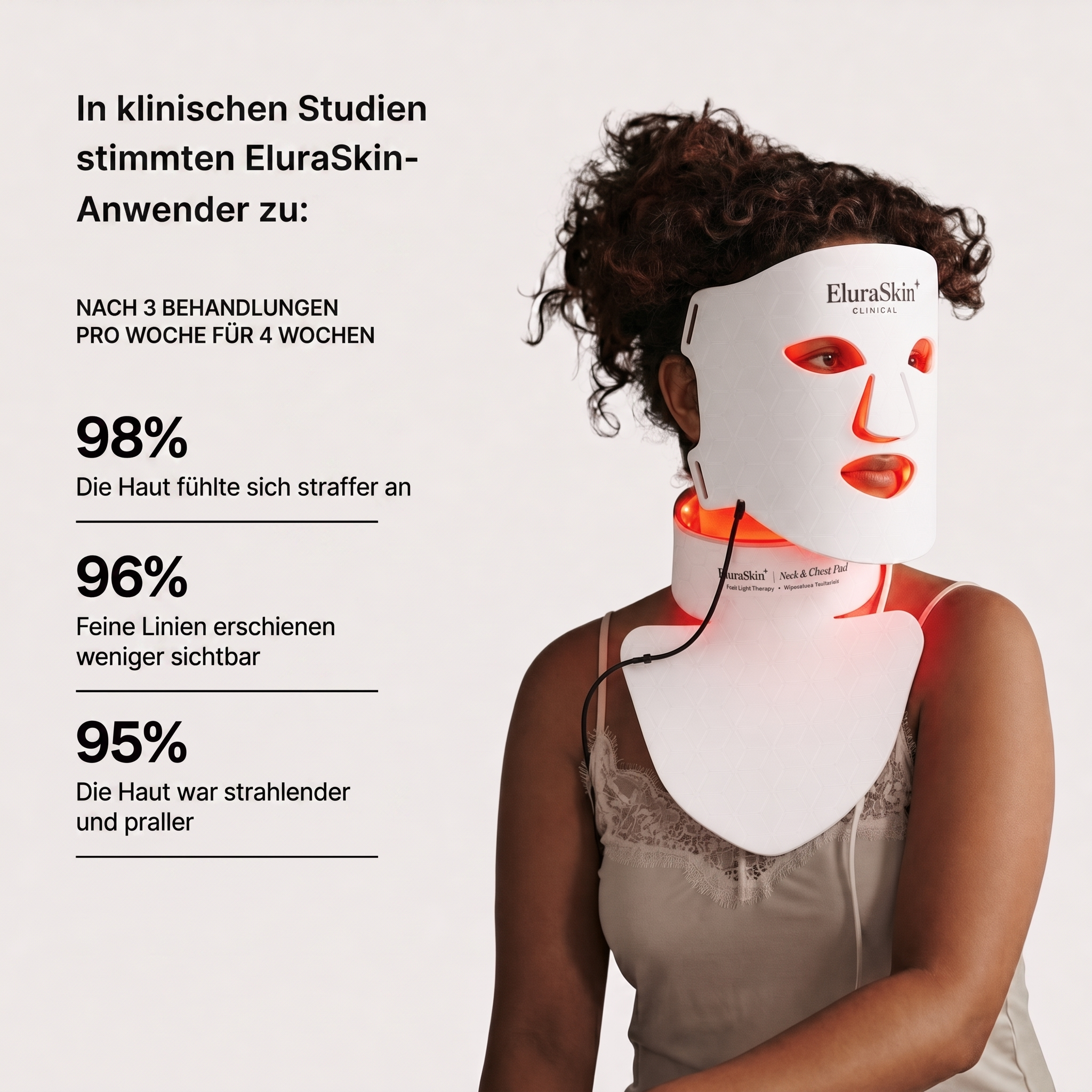 Rotlichttherapie-Maske