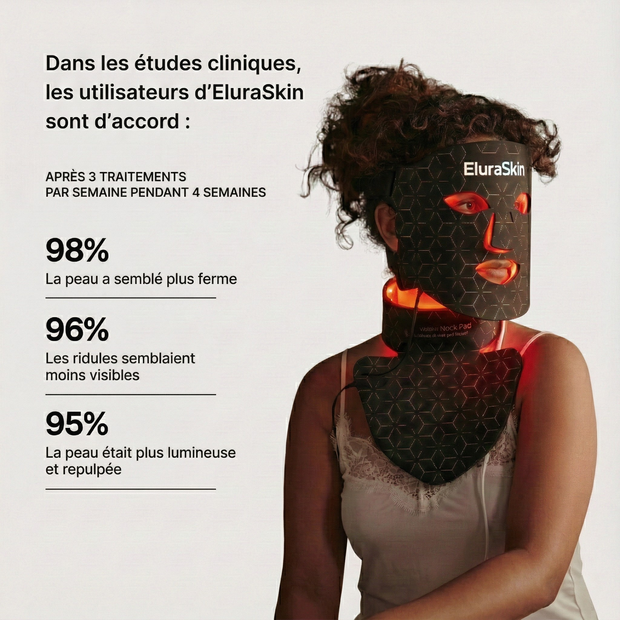 Masque LED Lumière Rouge